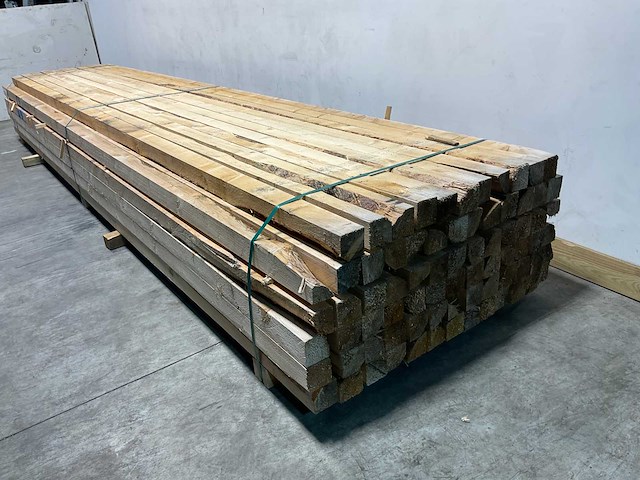 Vuren balk 500x8x8 cm (25x) - afbeelding 3 van  6