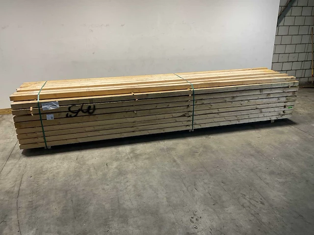 Vuren balk 500x9,6x7,6 cm (20x) - afbeelding 2 van  7