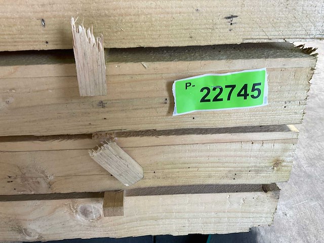 Vuren balk 500x9,6x7,6 cm (20x) - afbeelding 7 van  7