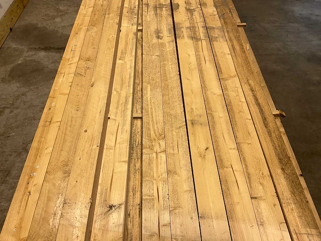 Vuren balk 500x9,8x7,8 cm (33x) - afbeelding 3 van  7