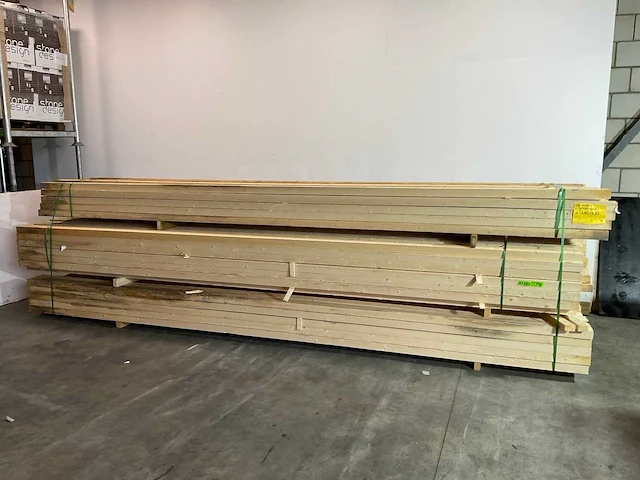 Vuren balk 510x10x6.3 cm (20x) - afbeelding 1 van  6