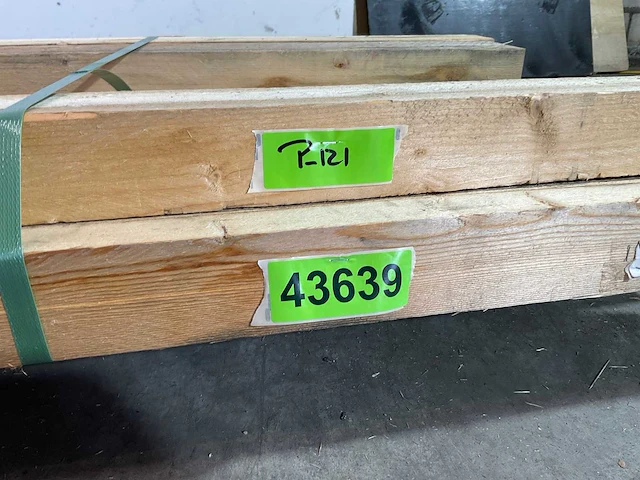 Vuren balk 510x10x6.5 cm (10x) - afbeelding 5 van  5