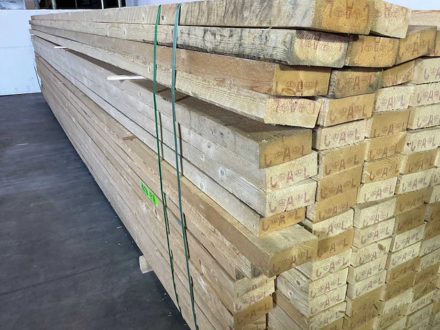 Vuren balk 510x12.5x5 cm (15x) - afbeelding 4 van  6