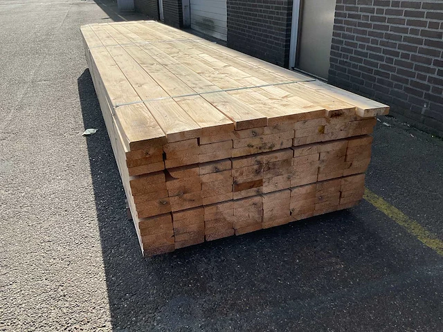 Vuren balk 510x13.8x3.8 cm (33x) - afbeelding 3 van  5