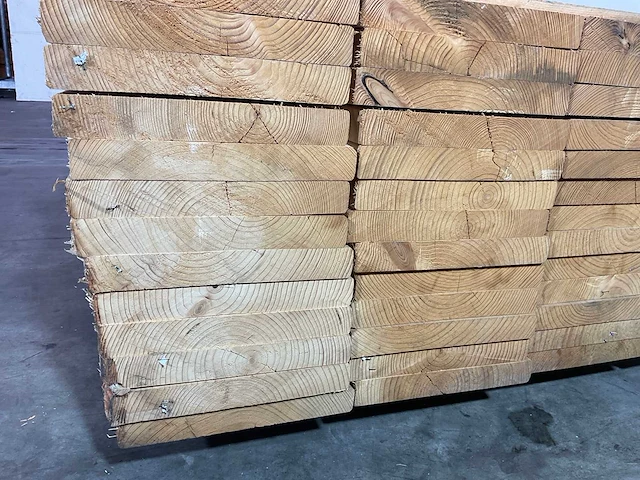 Vuren balk 540x28,5x3,5 cm (10x) - afbeelding 5 van  6