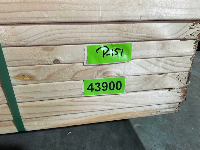 Vuren balk 540x28,5x3,5 cm (10x) - afbeelding 6 van  6