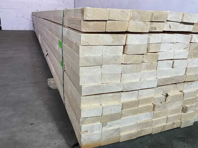 Vuren balk 540x9x3,7 cm (40x) - afbeelding 5 van  6