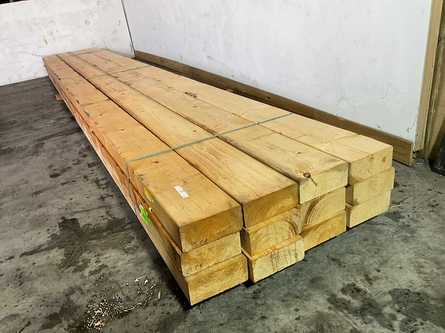 Vuren balk 600x22,5x10 cm (5x) - afbeelding 2 van  5