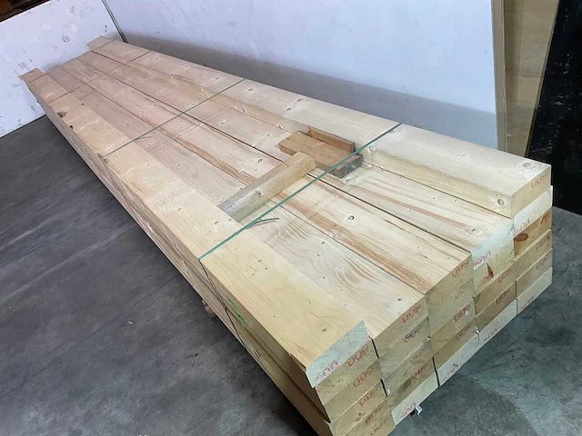 Vuren balk 600x22x10 cm (15x) - afbeelding 2 van  6