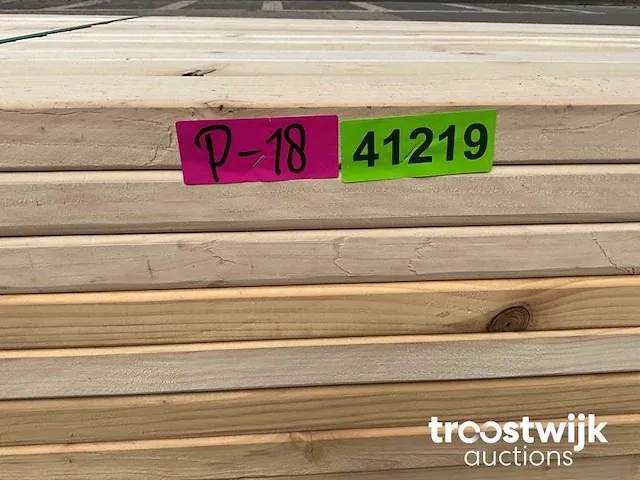 Vuren balk 600x8.9x3.8 cm - afbeelding 8 van  8