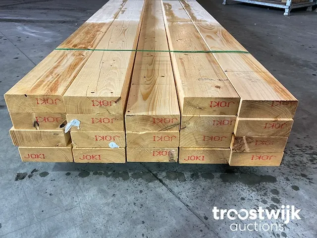 Vuren balk 660x19.5x7 cm - afbeelding 3 van  4