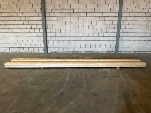 Vuren balk 660x27.5x10 cm (5x) - afbeelding 2 van  7