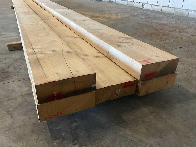 Vuren balk 660x27.5x10 cm (5x) - afbeelding 5 van  7