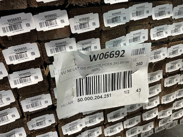 Vuren balk geïmpregneerd 180x3,8x3 cm (360x) - afbeelding 5 van  6