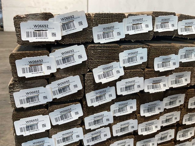 Vuren balk geïmpregneerd 180x3,8x3 cm (360x) - afbeelding 4 van  6