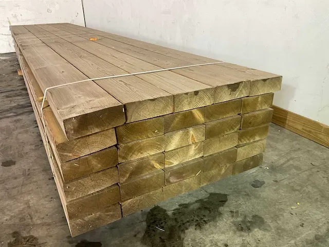 Vuren balk geïmpregneerd 480x20x7,5 cm (10x) - afbeelding 2 van  5