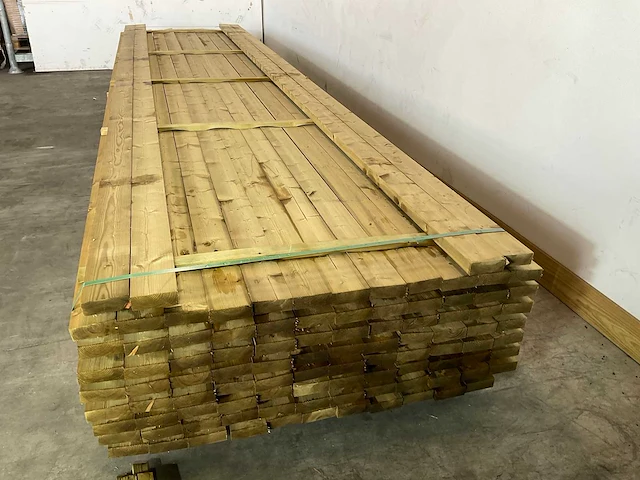 Vuren balk geïmpregneerd 480x9.5x3.5 cm (50x) - afbeelding 2 van  5