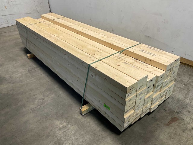 Vuren balk geschaafd 300x14,5x7 cm (35x) - afbeelding 1 van  7