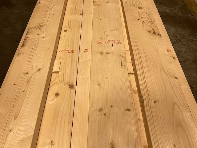 Vuren balk geschaafd 300x19,5x5,8 cm (37x) - afbeelding 3 van  7