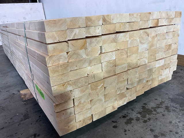 Vuren balk geschaafd 300x9,5x4,5 cm (132x) - afbeelding 4 van  5