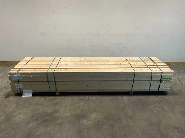 Vuren balk geschaafd 360x10x7,5 cm (74x) - afbeelding 2 van  7
