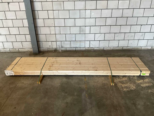 Vuren balk geschaafd 360x12.5x6.3 cm (12x) - afbeelding 2 van  6