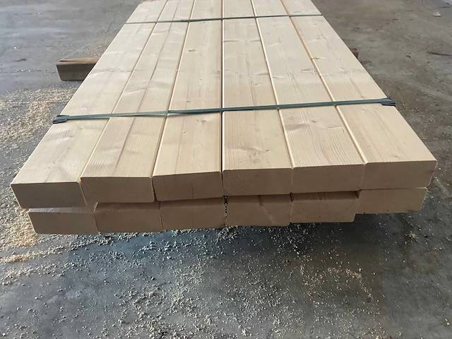 Vuren balk geschaafd 360x12.5x6.3 cm (12x) - afbeelding 5 van  6