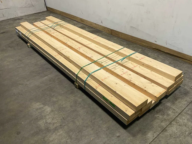 Vuren balk geschaafd 360x17,5x7,5 cm (13x) - afbeelding 1 van  7