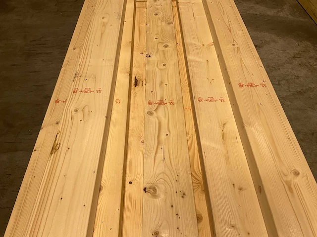 Vuren balk geschaafd 360x17,5x7,5 cm (13x) - afbeelding 3 van  7
