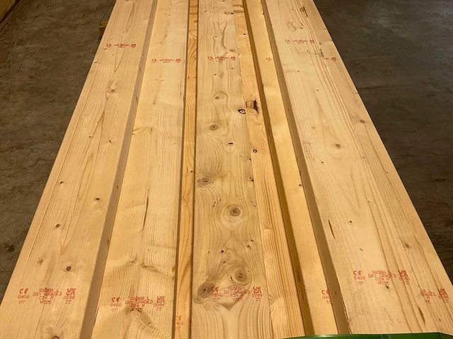 Vuren balk geschaafd 360x17,5x7,5 cm (13x) - afbeelding 4 van  7