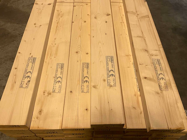 Vuren balk geschaafd 375x16x6,3 cm (50x) - afbeelding 4 van  7