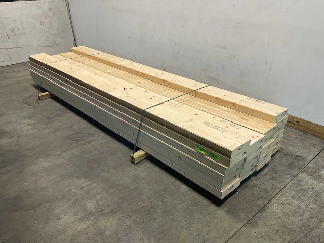 Vuren balk geschaafd 375x25x7,5 cm (25x) - afbeelding 1 van  7