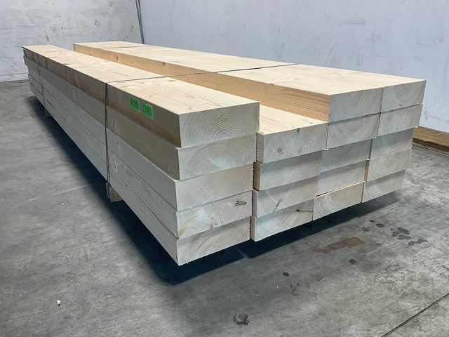 Vuren balk geschaafd 375x27,5x10 cm (10x) - afbeelding 5 van  7