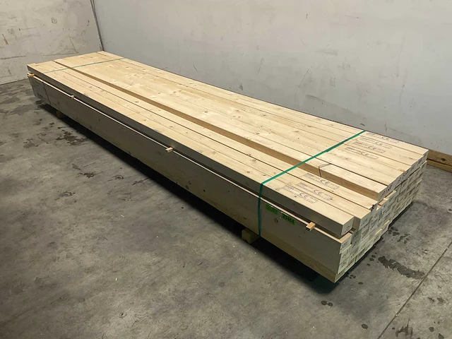 Vuren balk geschaafd 420x10x7,5 cm (52x) - afbeelding 1 van  7