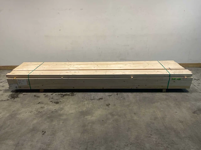 Vuren balk geschaafd 420x10x7,5 cm (52x) - afbeelding 2 van  7