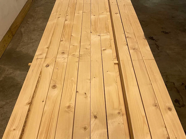 Vuren balk geschaafd 420x10x7,5 cm (52x) - afbeelding 4 van  7
