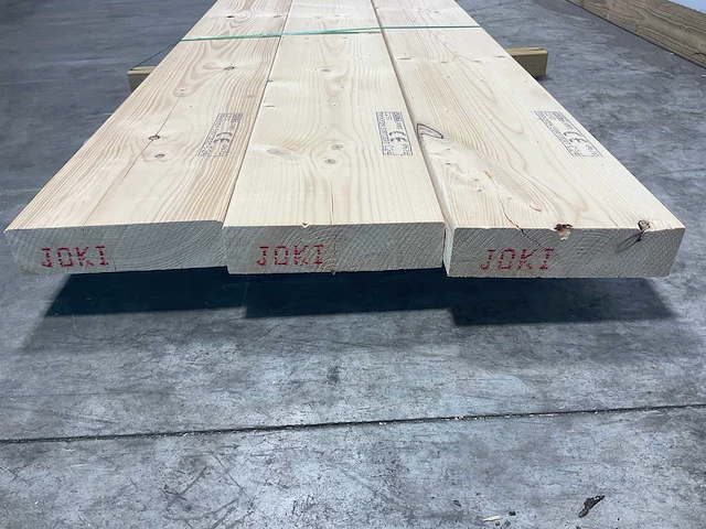 Vuren balk geschaafd 420x27,5x7,5 cm (3x) - afbeelding 7 van  7