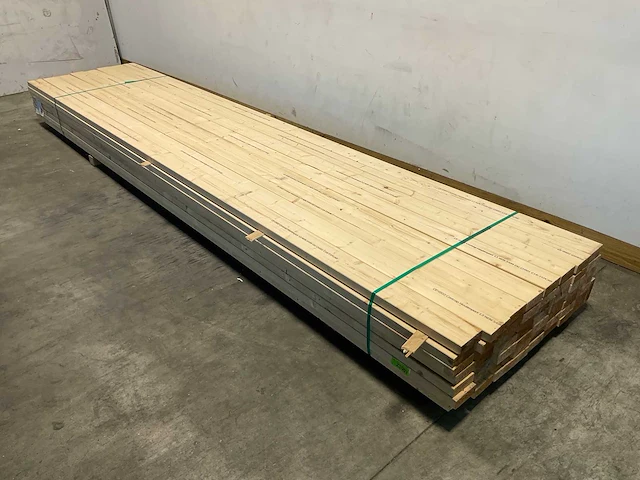 Vuren balk geschaafd 450x12x4,5 cm (55x) - afbeelding 1 van  7