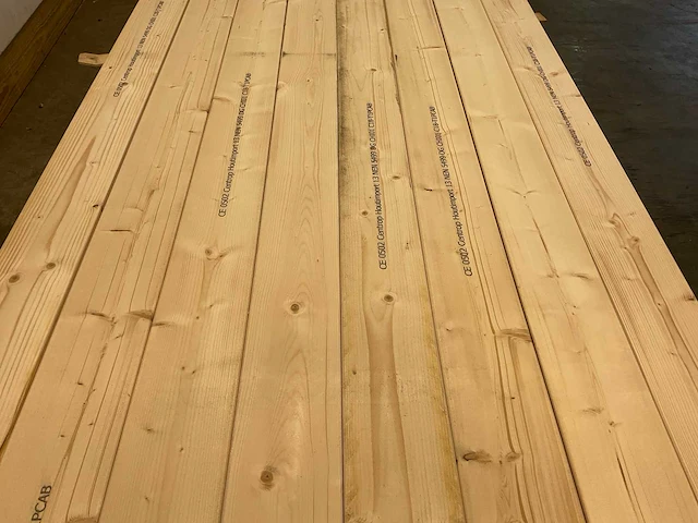 Vuren balk geschaafd 450x12x4,5 cm (55x) - afbeelding 3 van  7