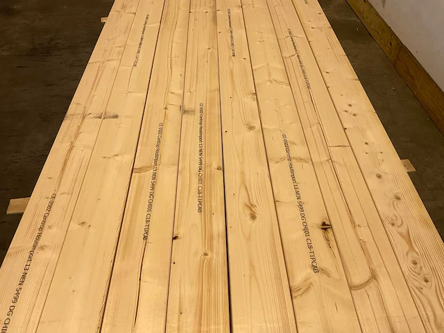 Vuren balk geschaafd 450x12x4,5 cm (55x) - afbeelding 4 van  7
