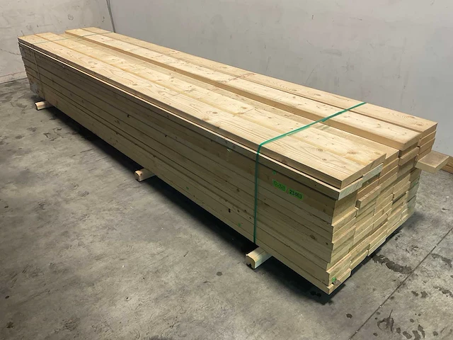 Vuren balk geschaafd 450x20x5 cm (30x) - afbeelding 1 van  7