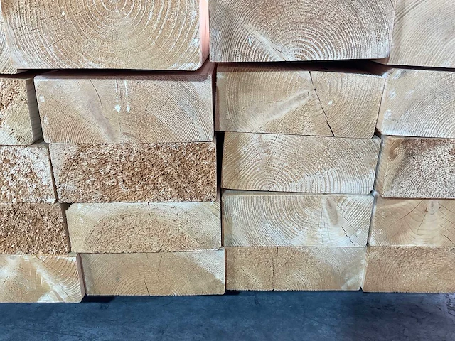 Vuren balk geschaafd 480x24,5x9,5 cm (10x) - afbeelding 6 van  7