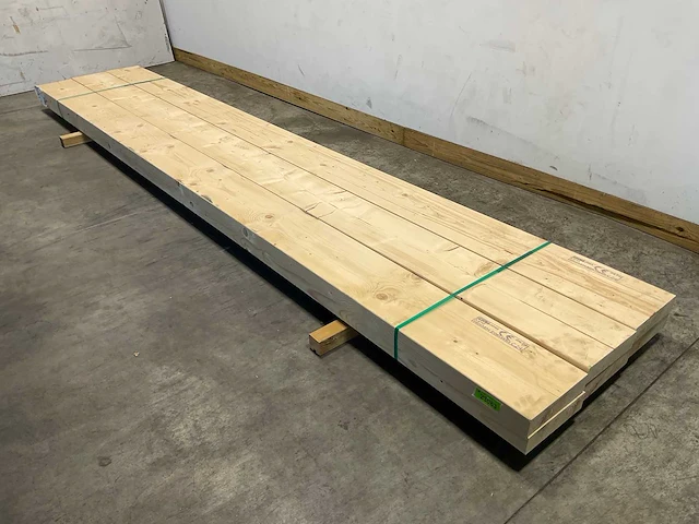 Vuren balk geschaafd 480x29,5x7 cm (6x) - afbeelding 1 van  7