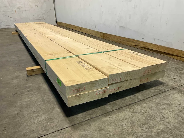 Vuren balk geschaafd 480x29,5x7 cm (6x) - afbeelding 5 van  7