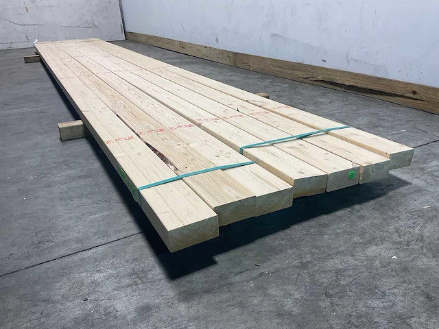 Vuren balk geschaafd 510x12,5x6,3 cm (7x) - afbeelding 5 van  7