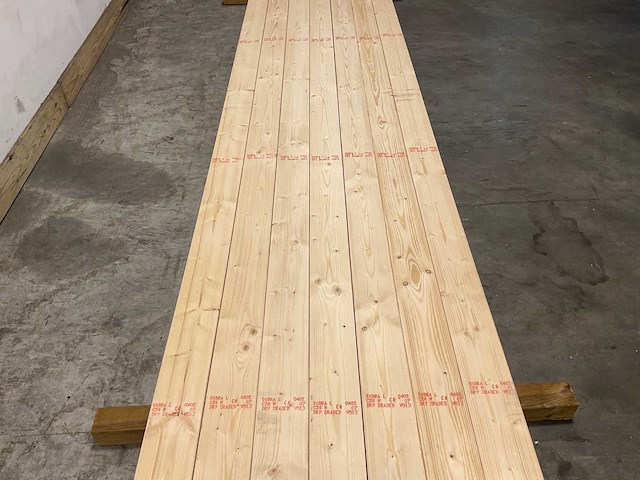 Vuren balk geschaafd 510x12,5x6,3 cm (7x) - afbeelding 4 van  7