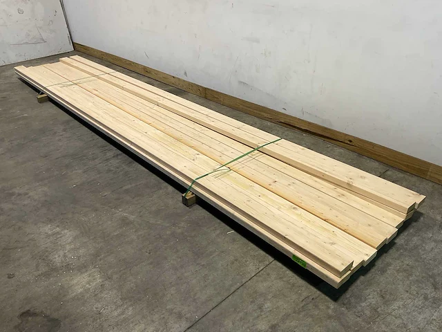 Vuren balk geschaafd 510x12x4,8 cm (10x) - afbeelding 1 van  7