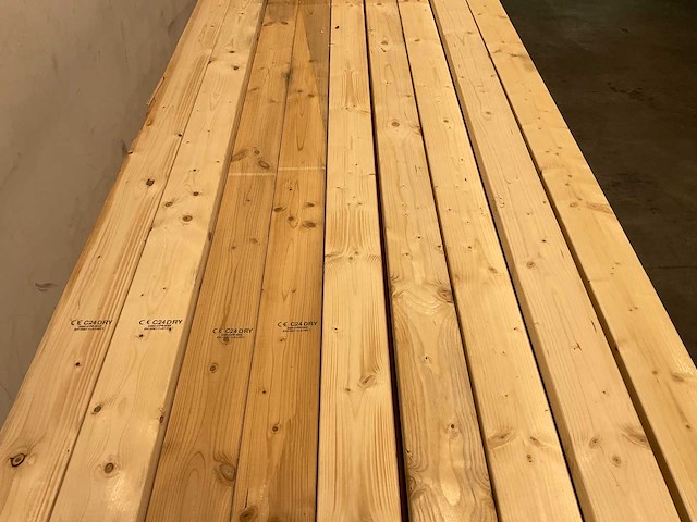 Vuren balk geschaafd 540x12x3,8 cm (30x) - afbeelding 4 van  6