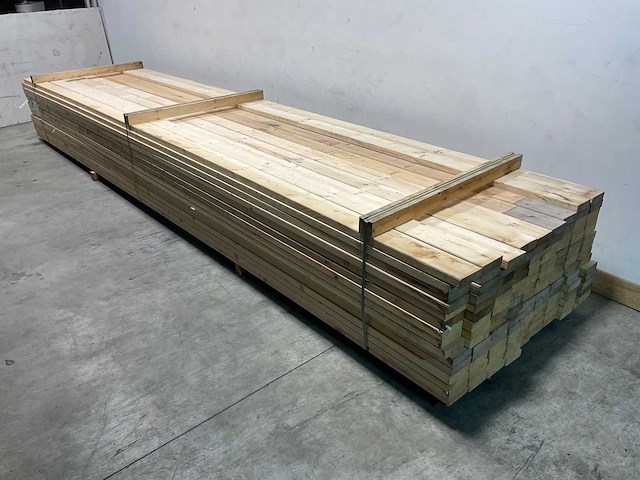 Vuren balk geschaafd 540x12x3,8 cm (30x) - afbeelding 5 van  6