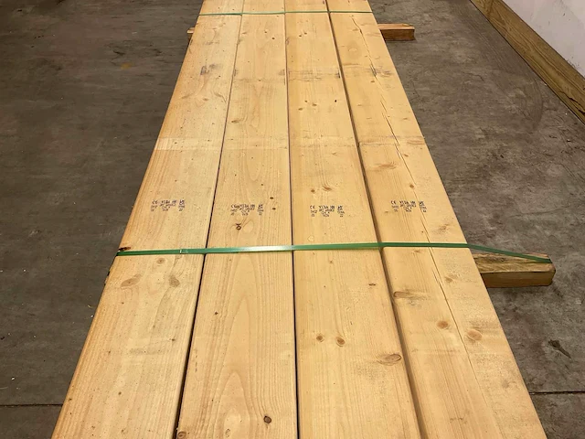 Vuren balk geschaafd 540x22,5x7,5 cm (4x) - afbeelding 3 van  7